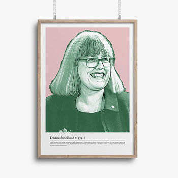 Poster, Donna Strickland, Five of the Foremost in Physics