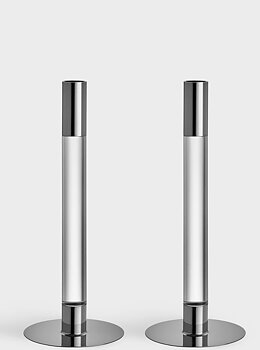 Lumiere Candlestick Silver 2-pack
