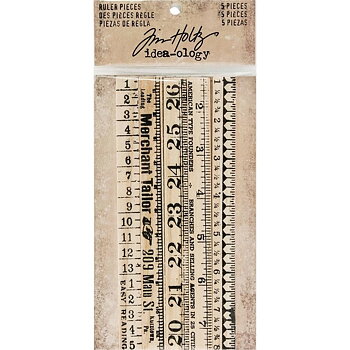 Tim Holtz Idea-Ology Ruler Pieces (5pcs)