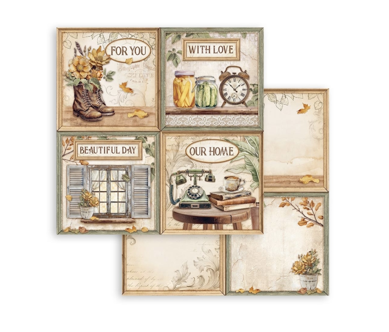 Stamperia - Golden Harmony - 4 cards 