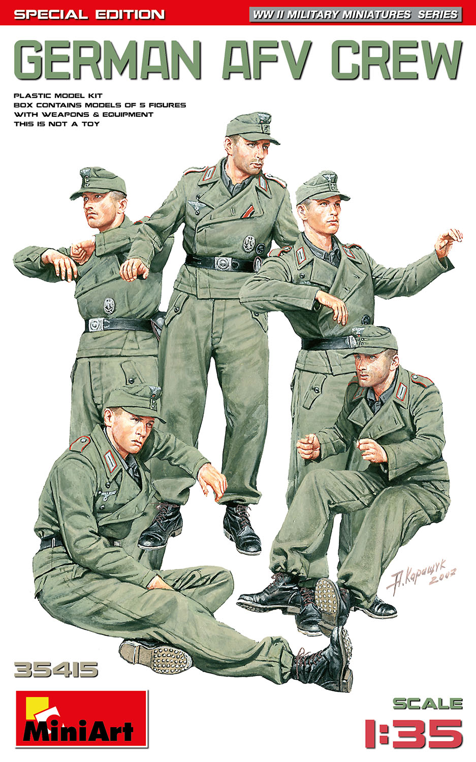 1/35 German AFV Crew. Special Edition