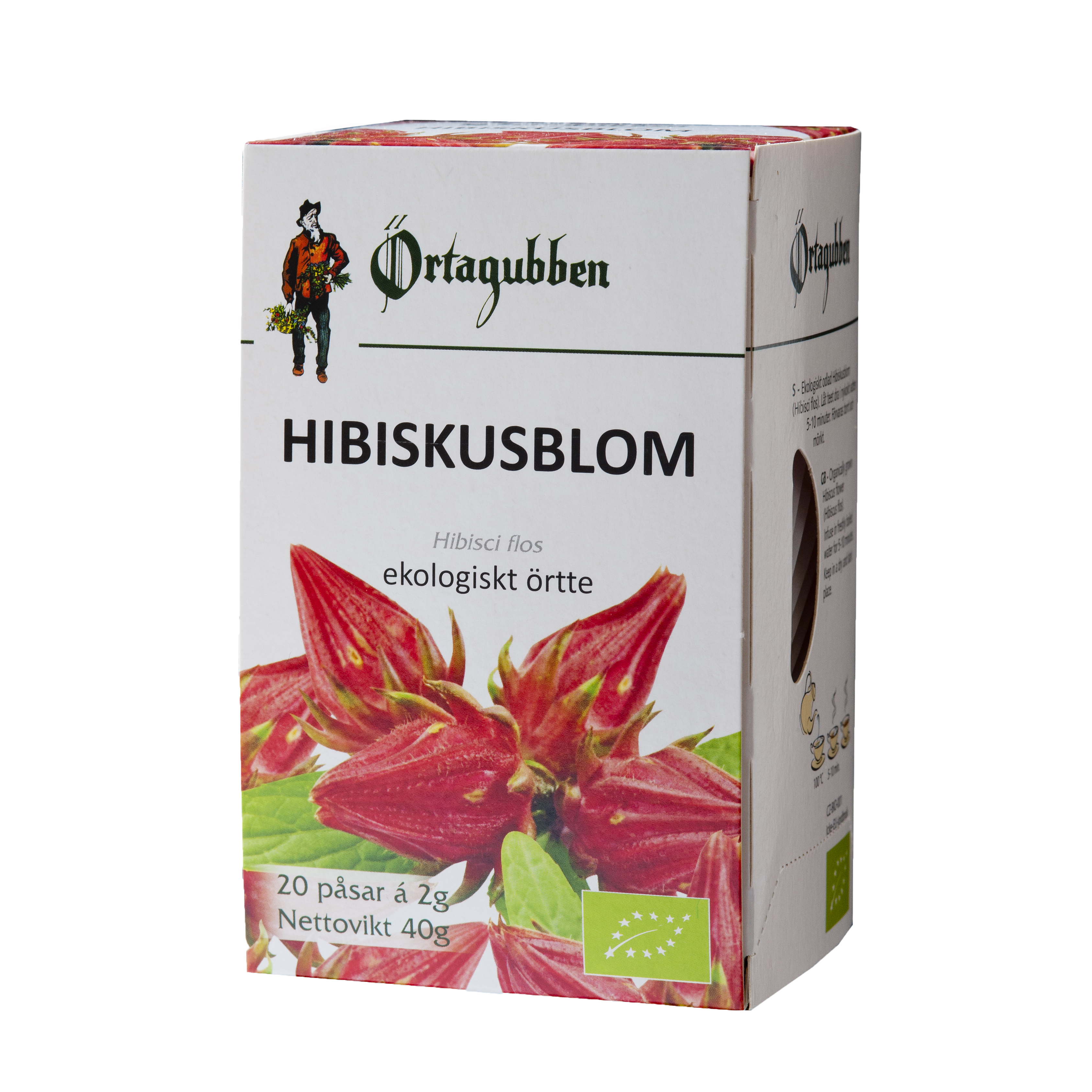 Hibiscusblom blomma 20 st tepåsar Örtagubben