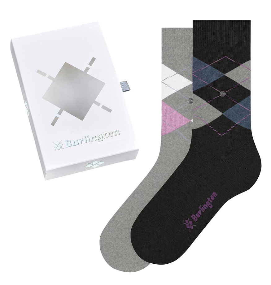 Burlington Argyle Gift Box Women Socks