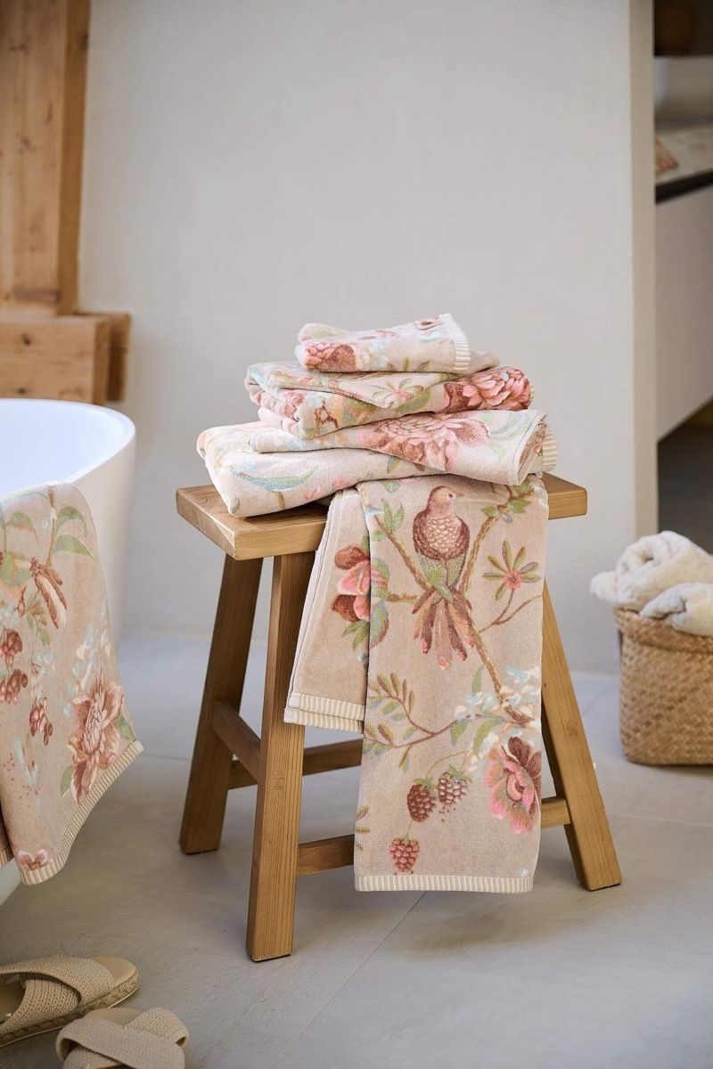 Pip Studio Gästhandduk Secret Garden Beige - 2