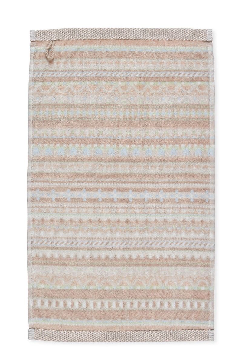 Pip Studio Gästhandduk Geometric Print Sand 