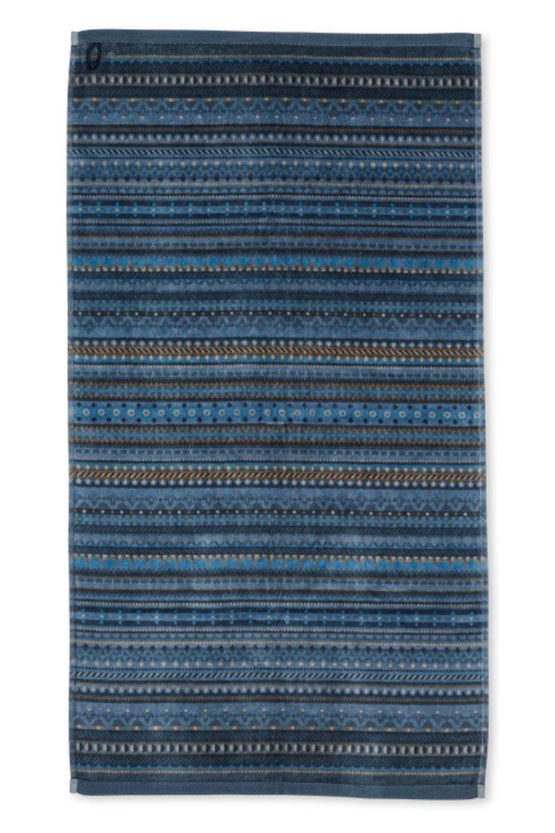Pip Studio Gästhandduk Geometric Print Blue