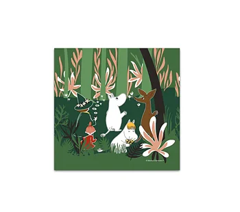 Moomin napkins - Forest, green