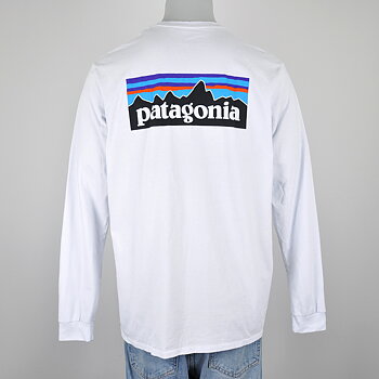 Patagonia - P-6 Logo Responsibili-Tee LS White