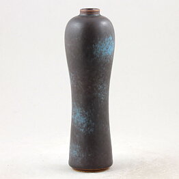 グナー・ニールンド　茶とターコイズの花瓶 Vase AUFシリーズ  18cm 1955年 (2)