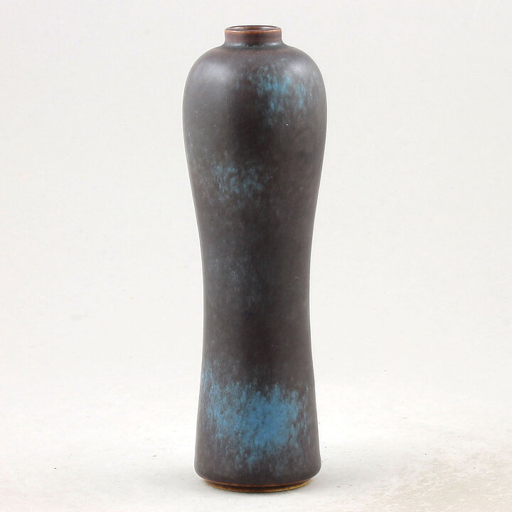 Gunnar Nylund (AUF 1955) Brown/Turquoise Vase 18 cm (2) 
