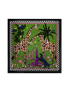 ORTIGIA Bricka Giraffe Green