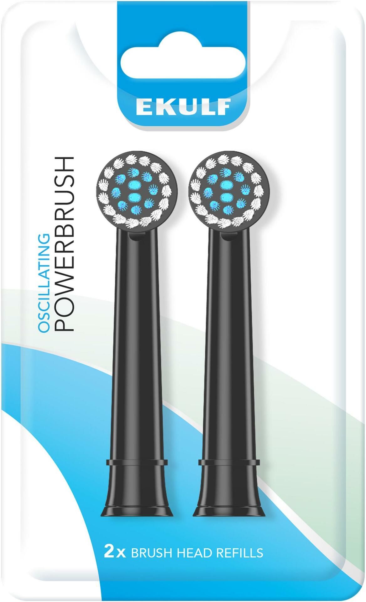 EKULF PowerBrush black refill 2st