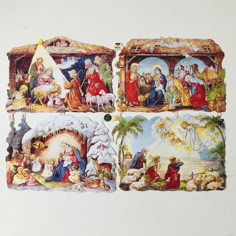 Old fashioned bookmarks - Nativity