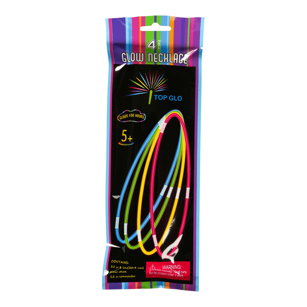 Glow Halsband 4-pack 