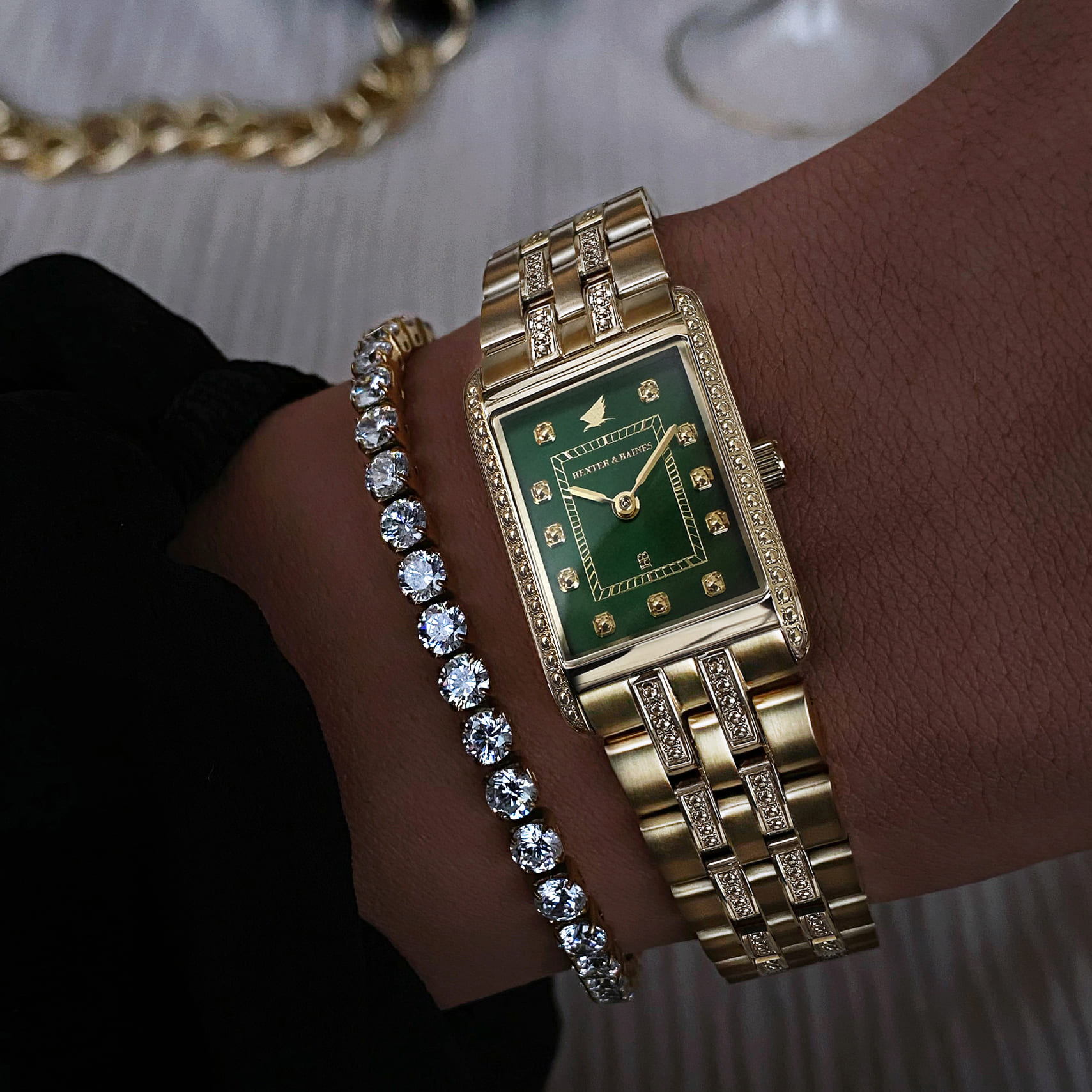 H&B Gala Duo, Gold & Green - 9
