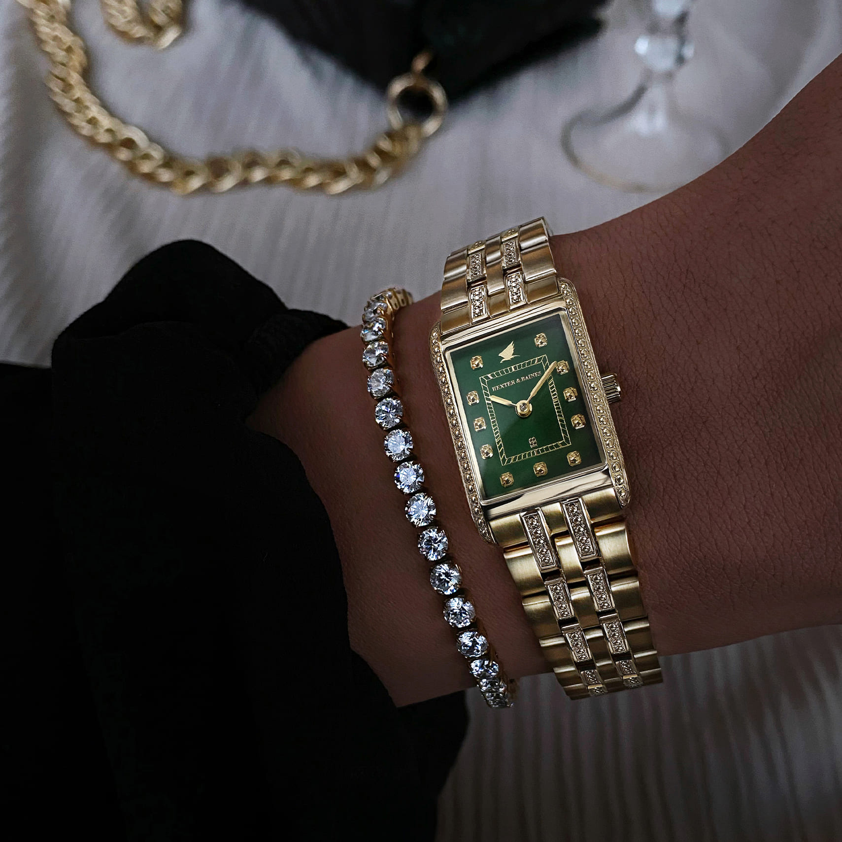 H&B Gala Duo, Gold & Green - 3