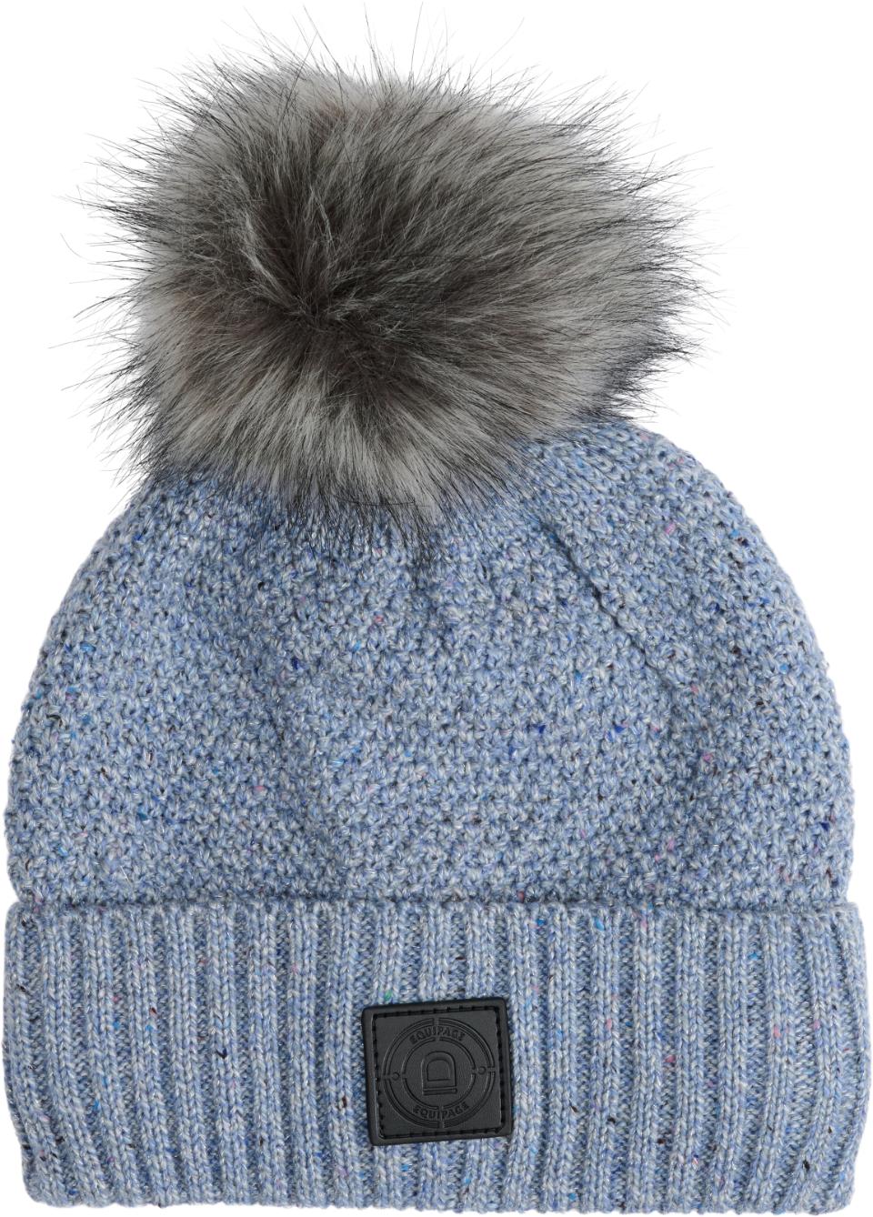 Equipage Lira glitter lue med avtagbar dusk Blue Fog - 2