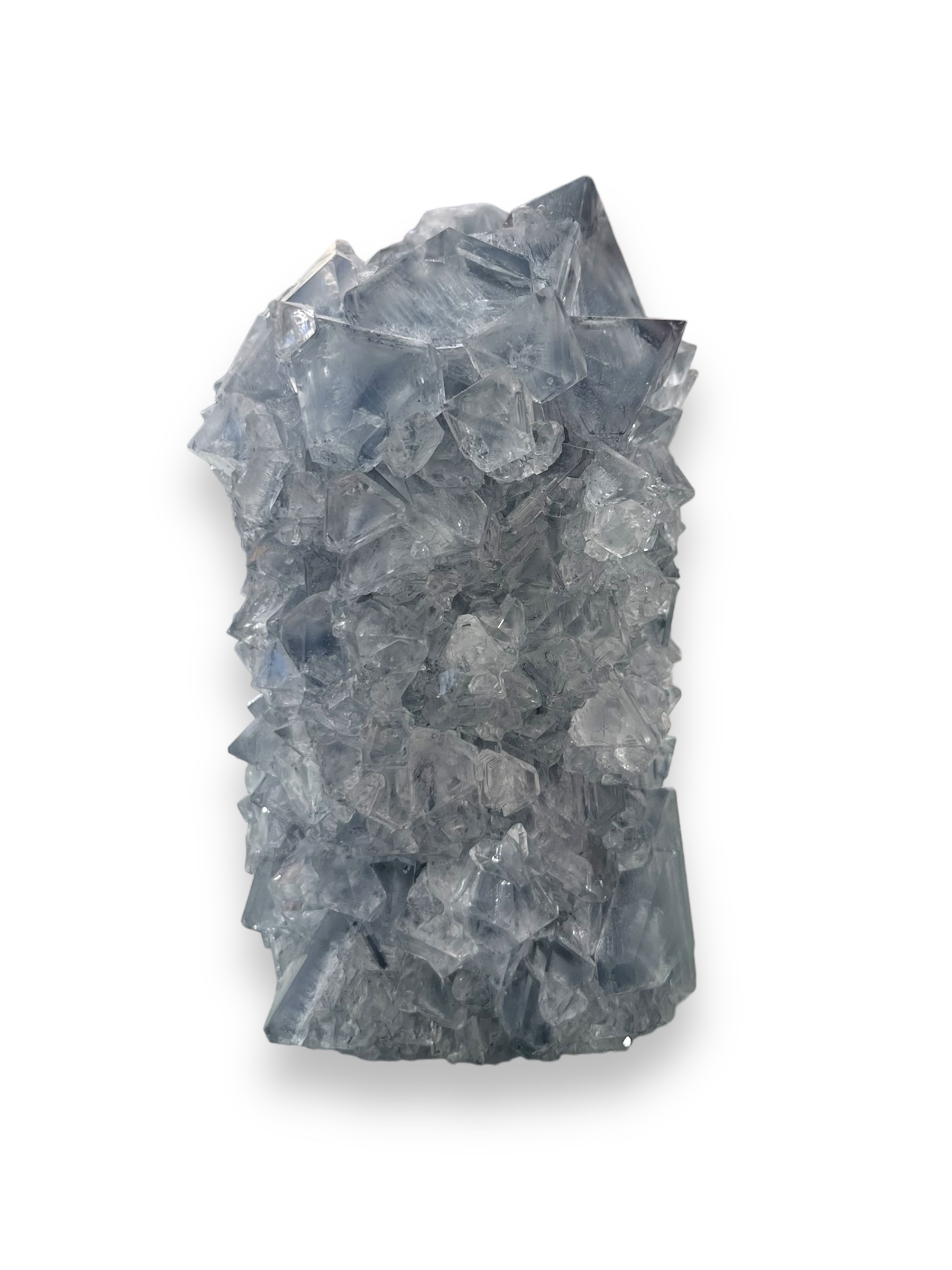 Isaac Monte, crystal vase, small, gray