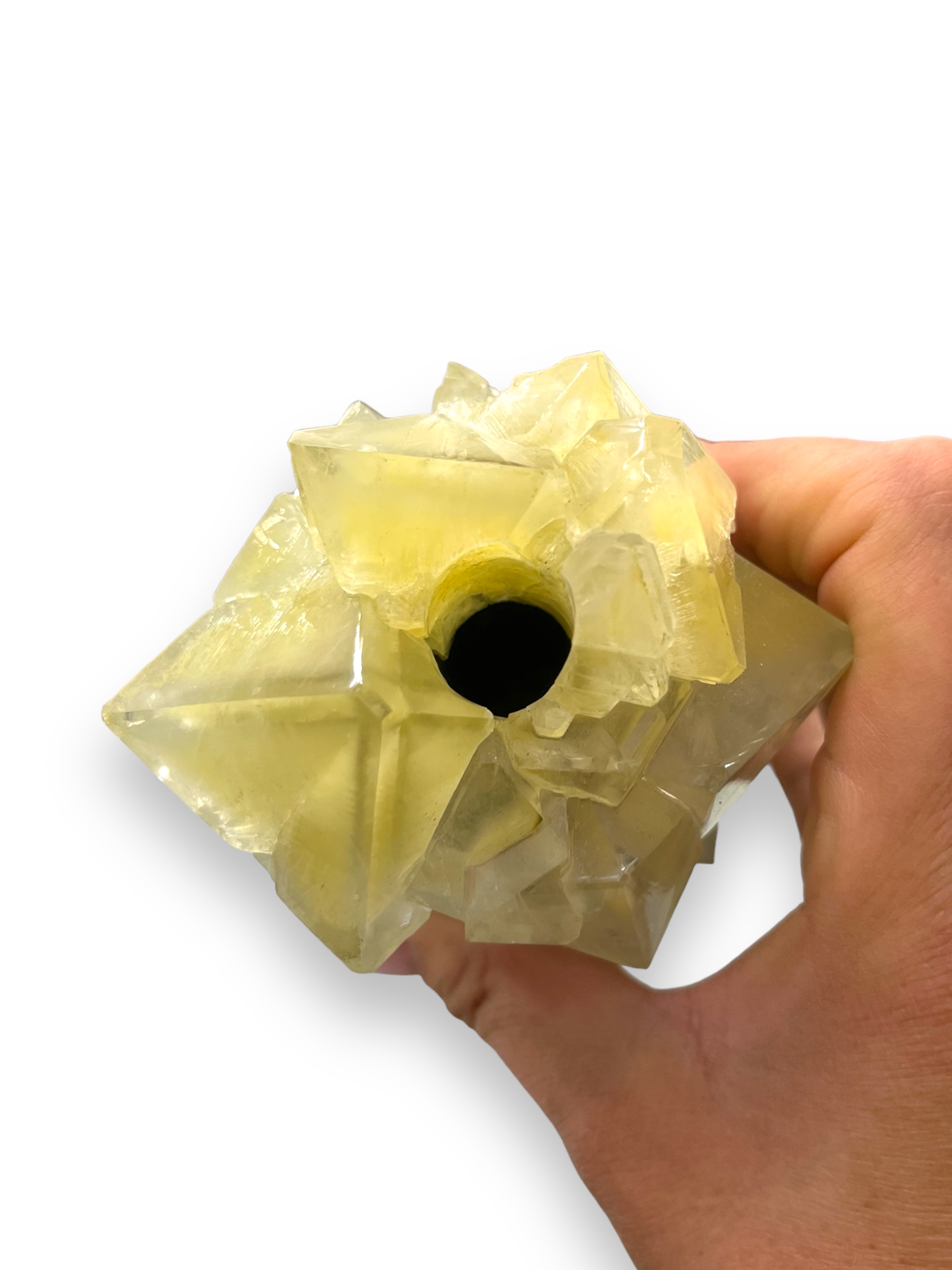 Isaac Monte, crystal vase, small, green - 2