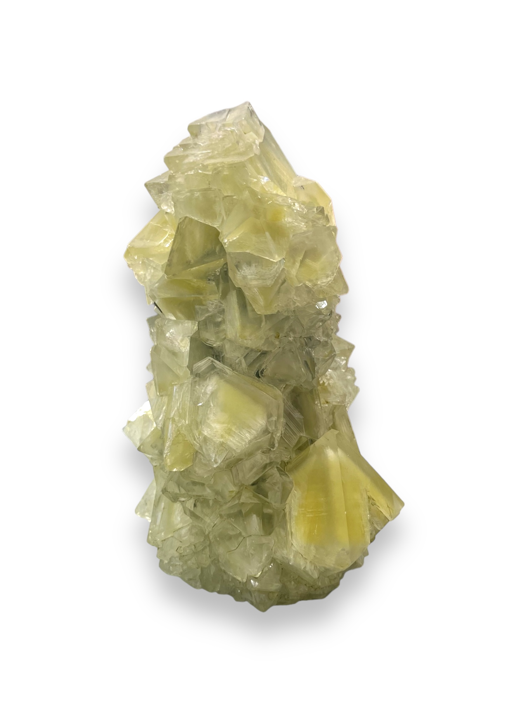 Isaac Monte, crystal vase, small, lime green