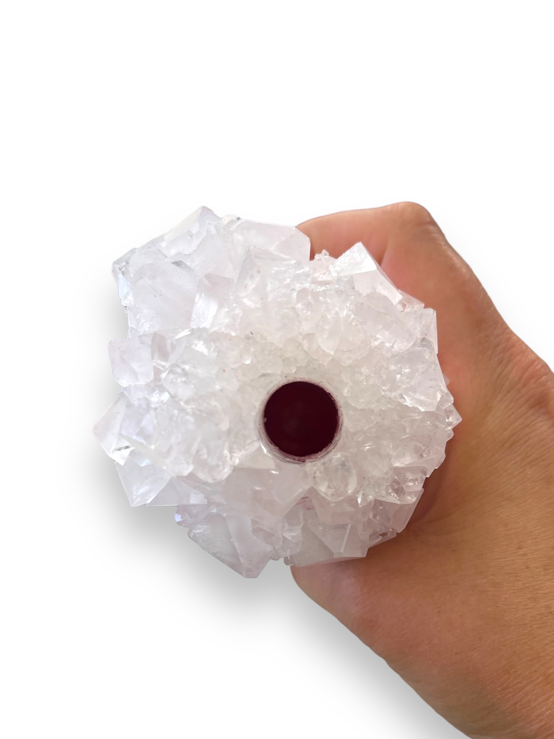Isaac Monte, crystal vase, small, powder - 2