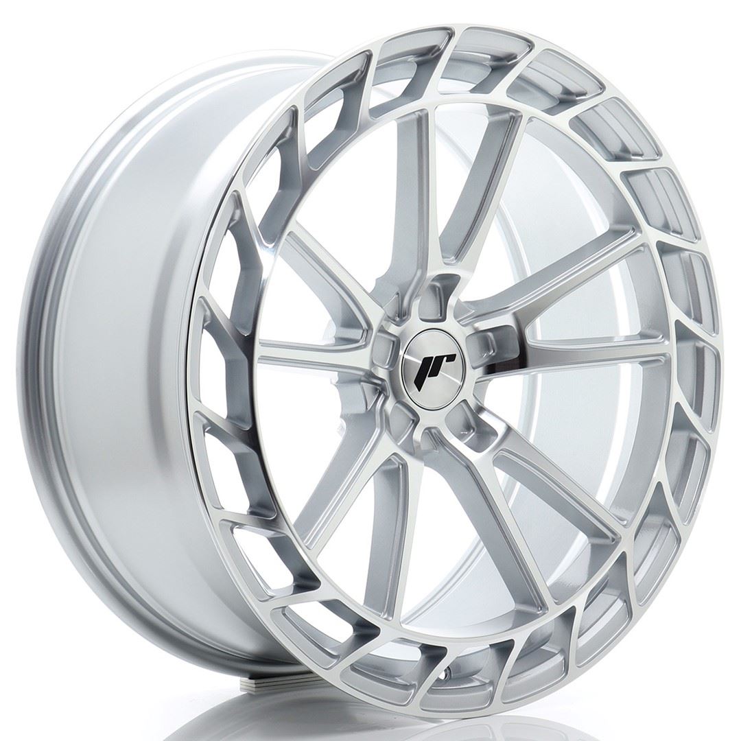 JR Wheels JR45 21x9,5 ET15-35 Oborrad Silver w/Machined Face