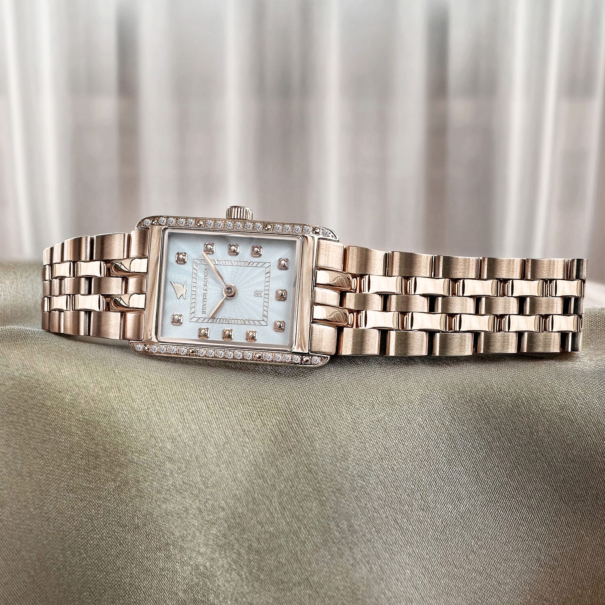 H&B Gala Pavé, Rose Gold & White - 6