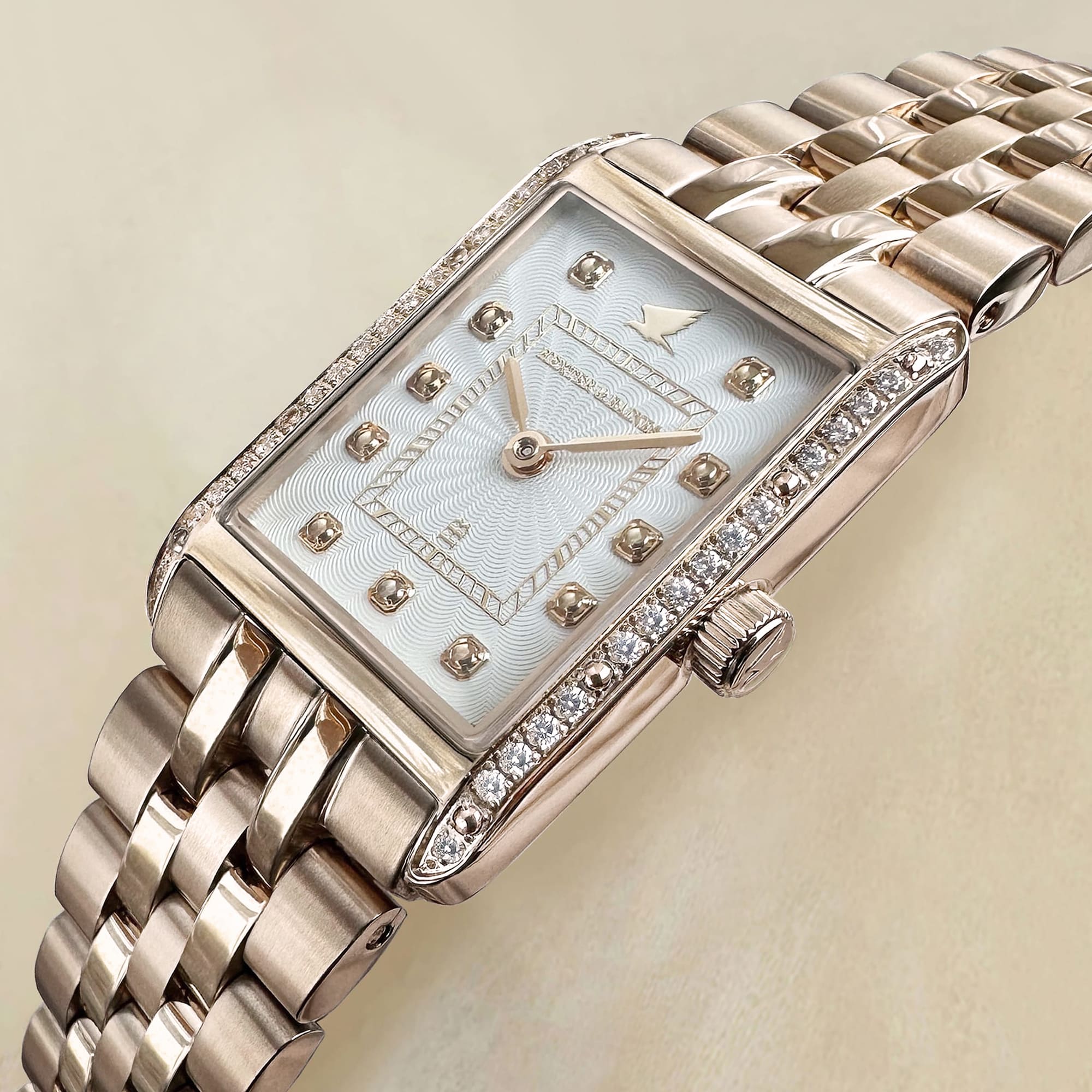H&B Gala Pavé, Rose Gold & White - 2