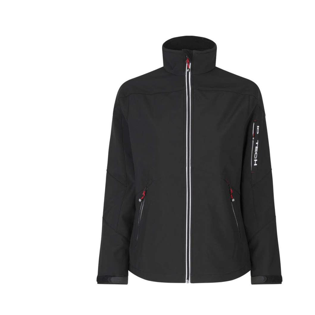 Softshell-takki ID Contrast Naisten musta - 2