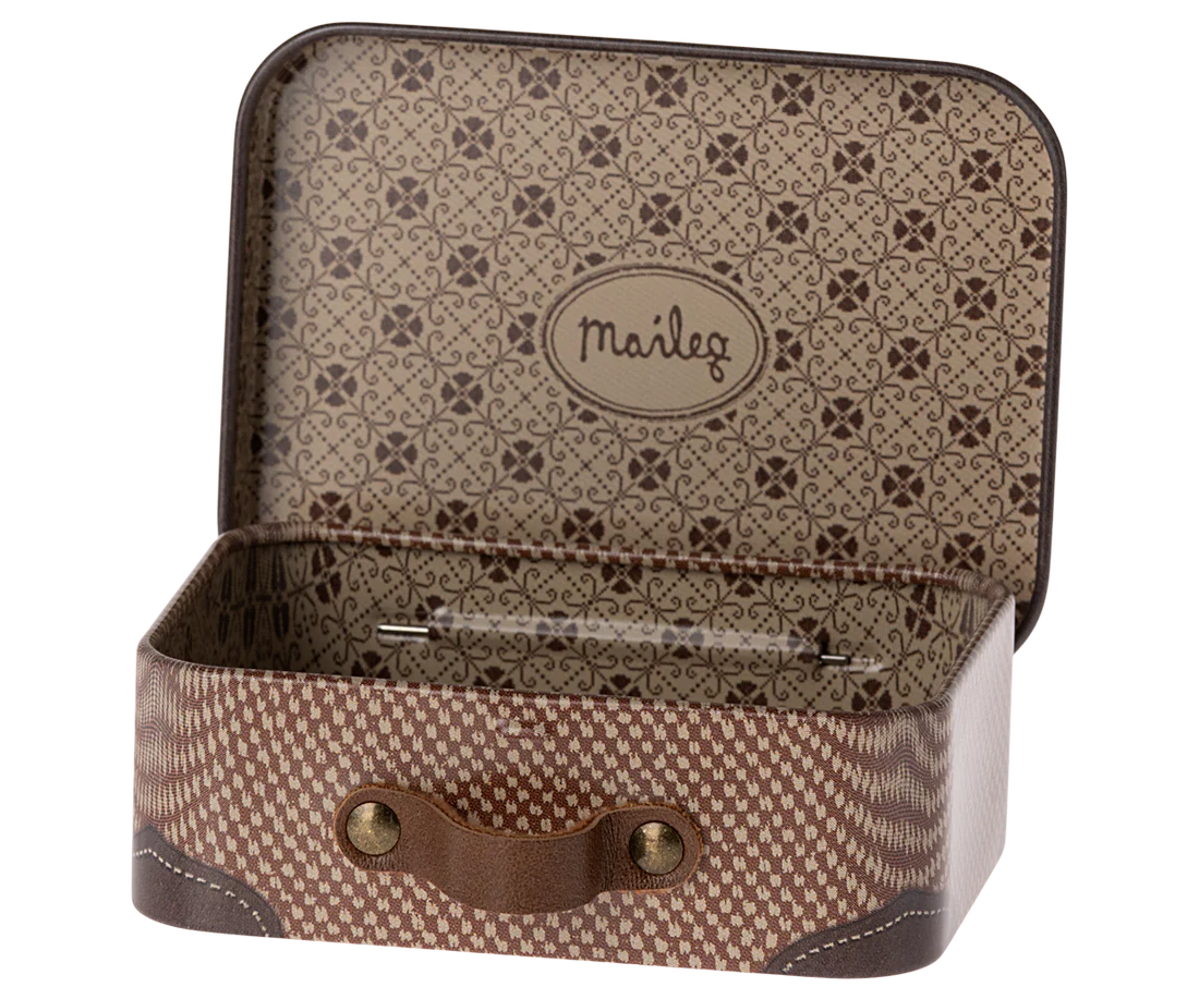 Maileg - Suitcase, Micro - Brown - 2