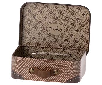 Maileg - Resväska Micro, brun
