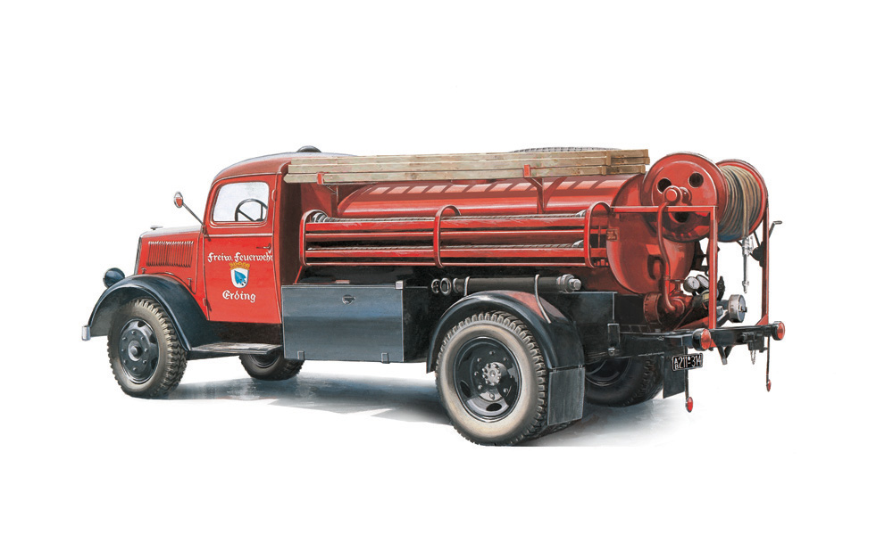 1/24 OPEL BLITZ FIRE TRUCK