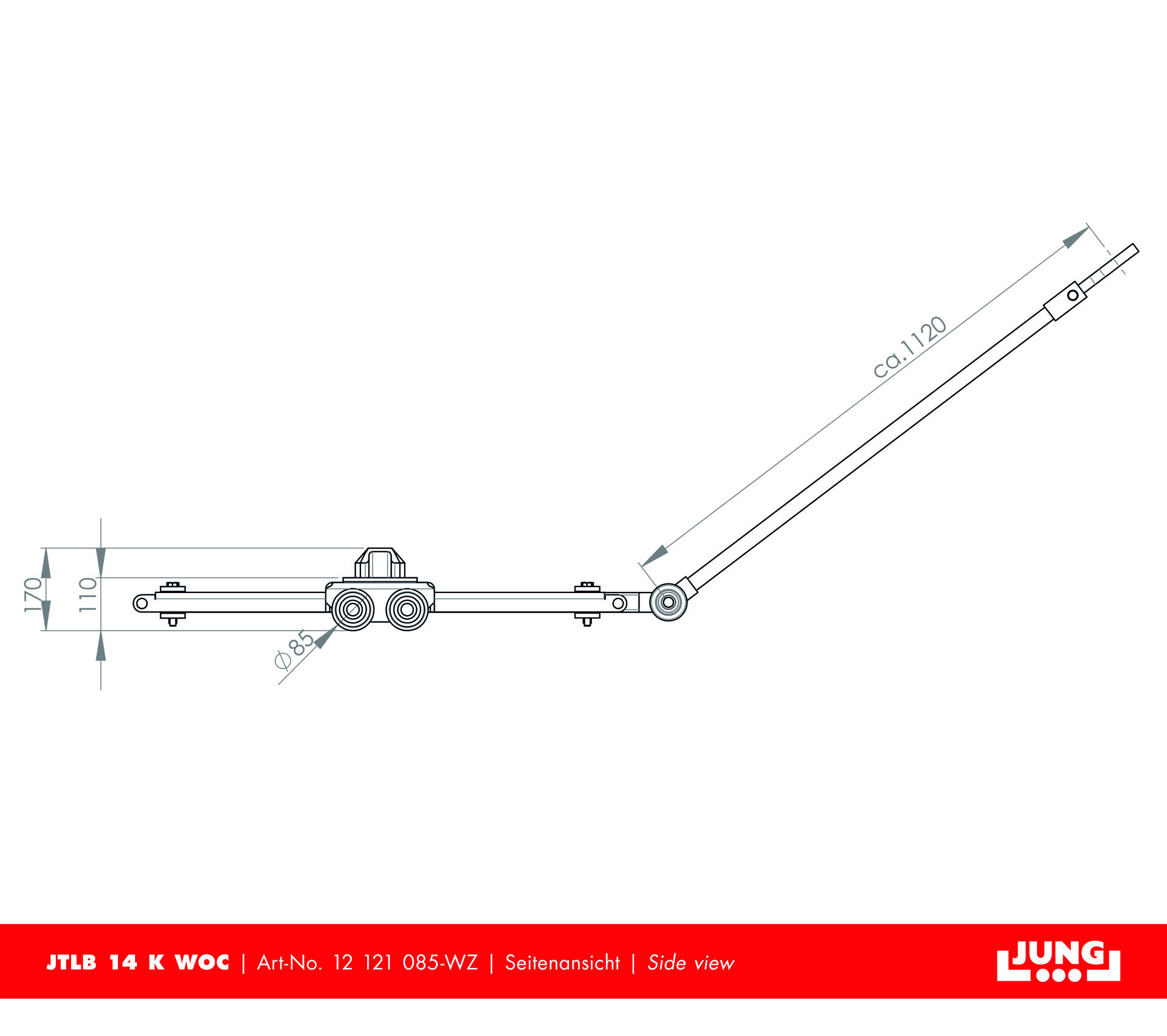 Tandemvagn JTLB 14 K WOC - 3