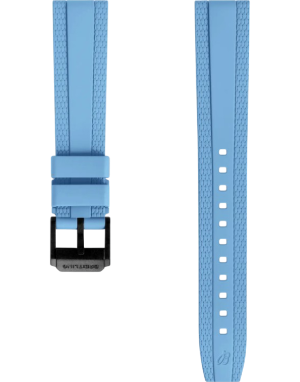 Breitling Diver Pro gummiband turkos 18 mm C-spänne