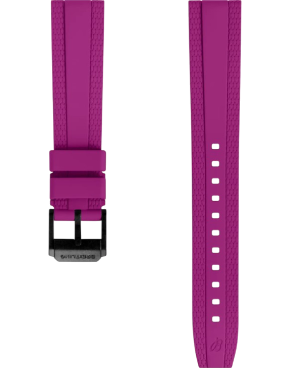 Breitling Diver Pro gummiband lila 18 mm C-spänne