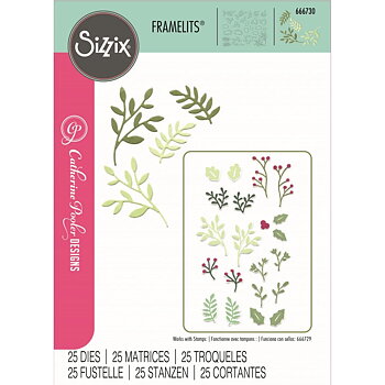 Sizzix - Framelits Die Set - Happy Holly Days Nr 2