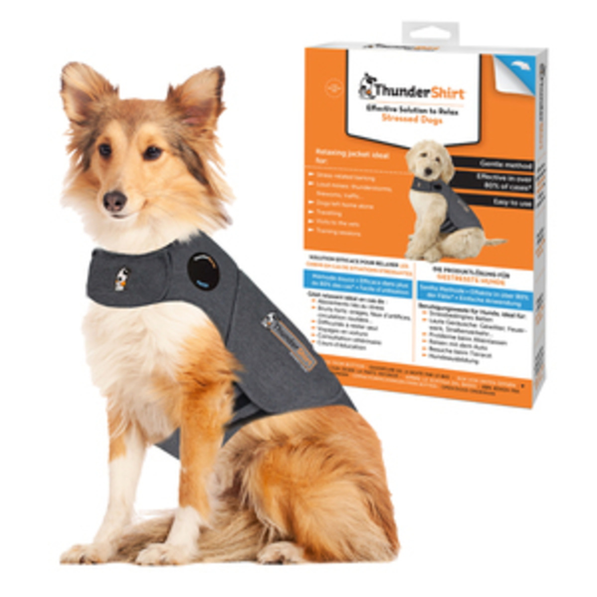 Thundershirt gegen Hundeangst grau L