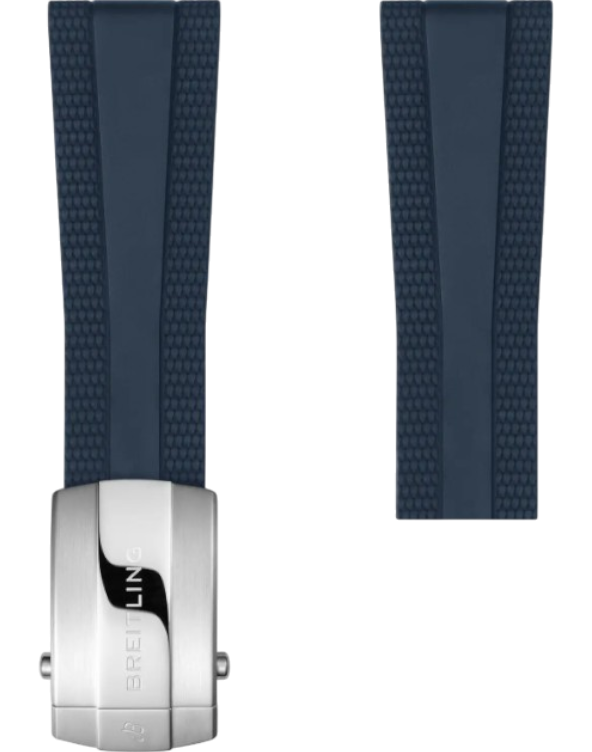Breitling Diver Pro gummiband blå 24 mm viklås