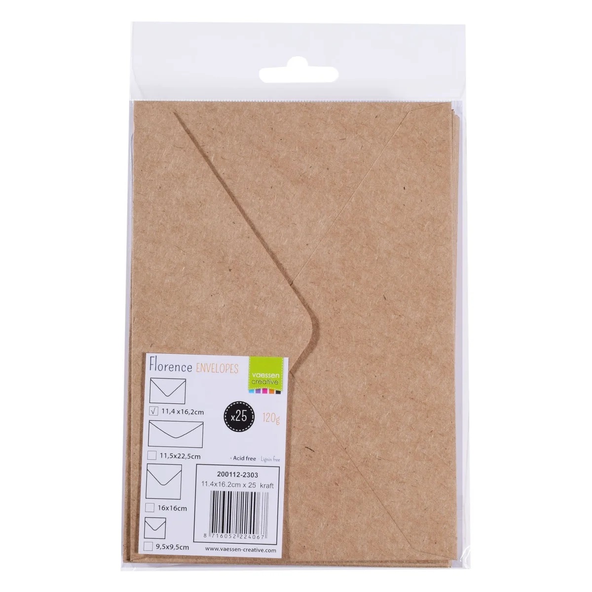 Florence - Envelopes 25st - Kraft - 5