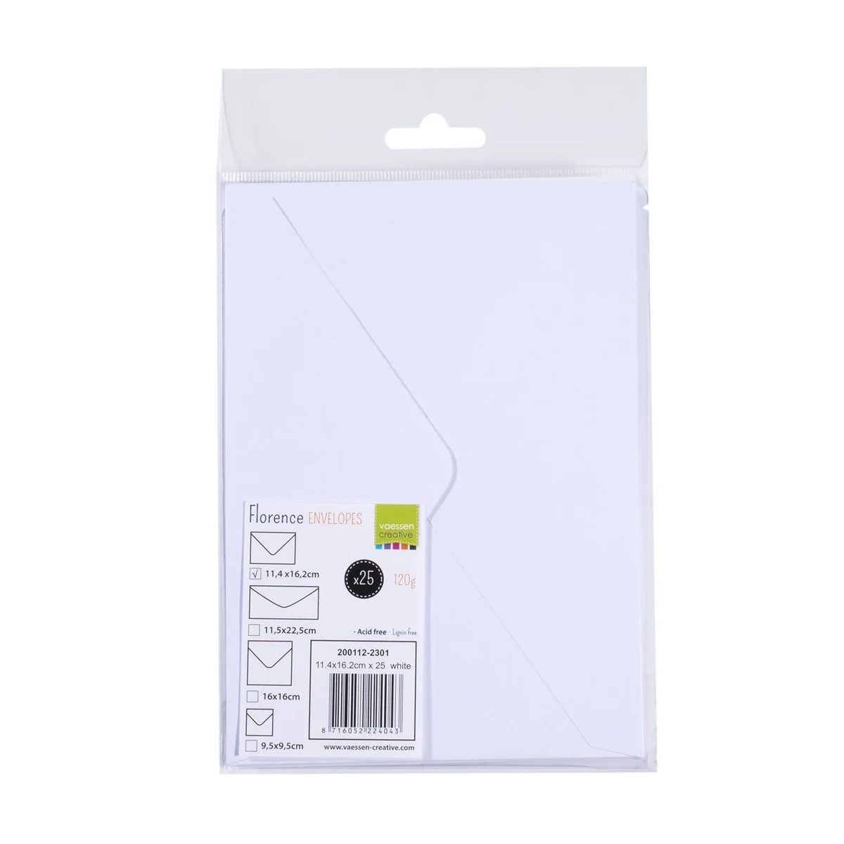 Florence - Envelopes 25st - White - 5