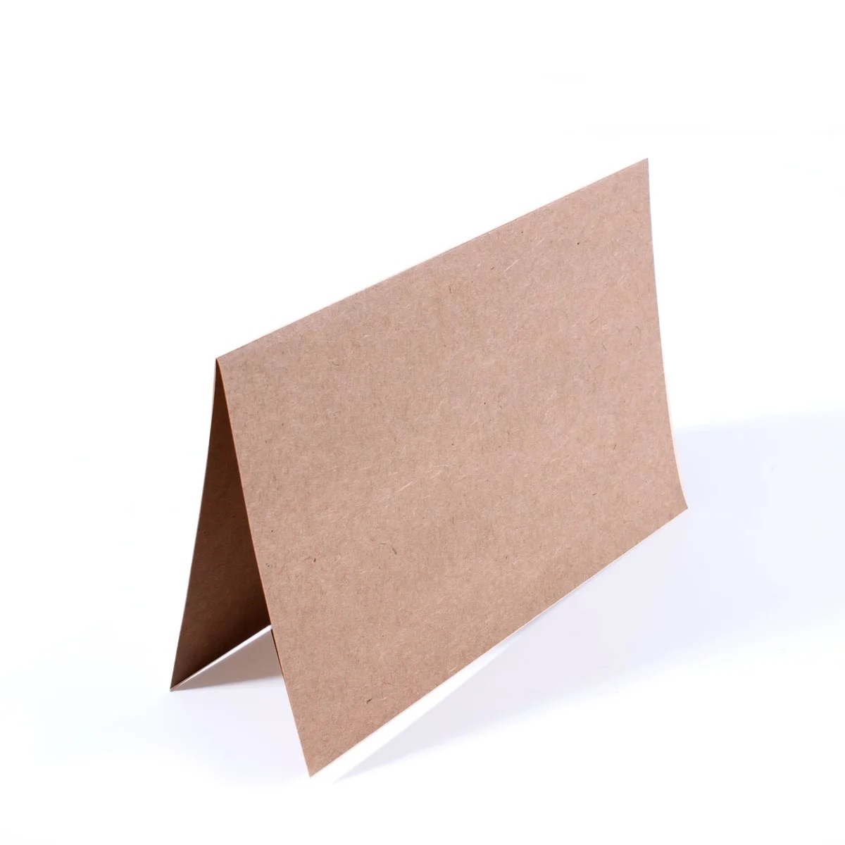Florence - Cardstock Folded Cards Smooth 25x - Kraft 