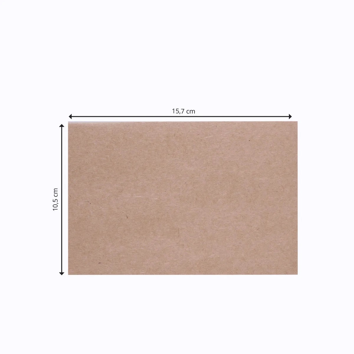 Florence - Cardstock Folded Cards Smooth 25x - Kraft  - 2