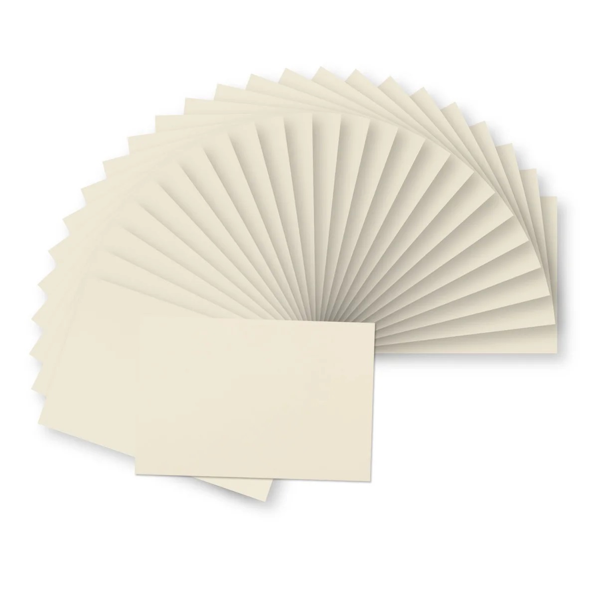 Florence - Cardstock Folded Cards Smooth 25x - Ivory - 3