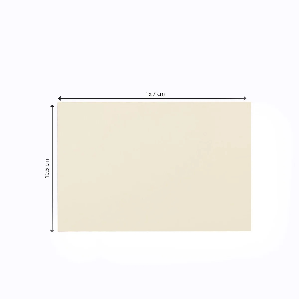 Florence - Cardstock Folded Cards Smooth 25x - Ivory - 2