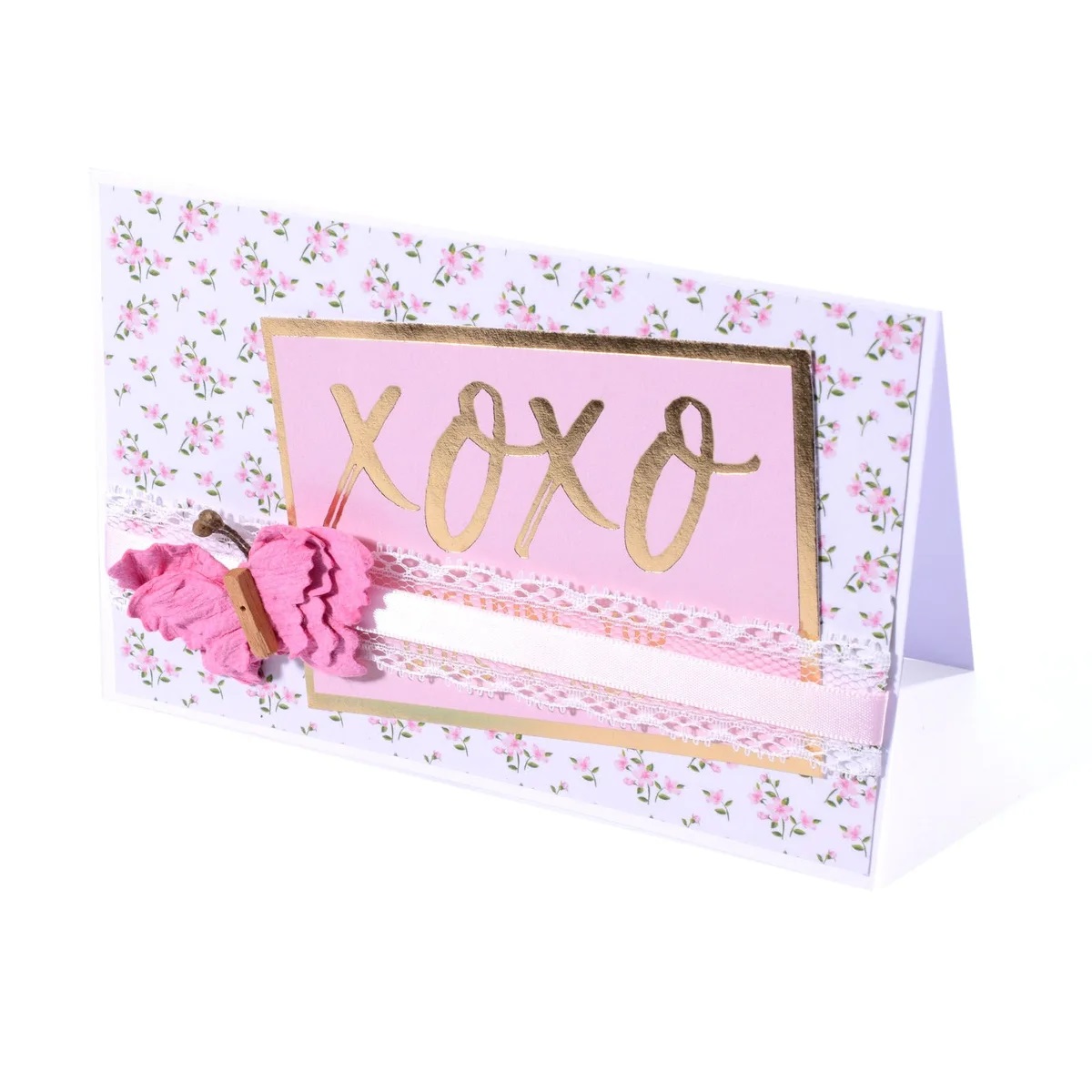 Florence - Cardstock Folded Cards Smooth 25x - White - 4