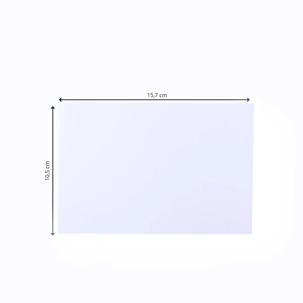 Florence - Cardstock Folded Cards Smooth 25x - White - 2