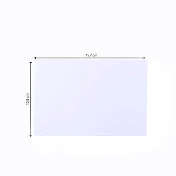 Florence - Cardstock Folded Cards Smooth 25x - White