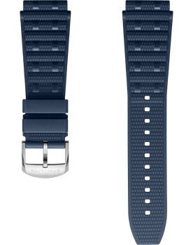 Breitling Rouleaux gummiband blå 20 mm C-spänne (finns även med viklås)