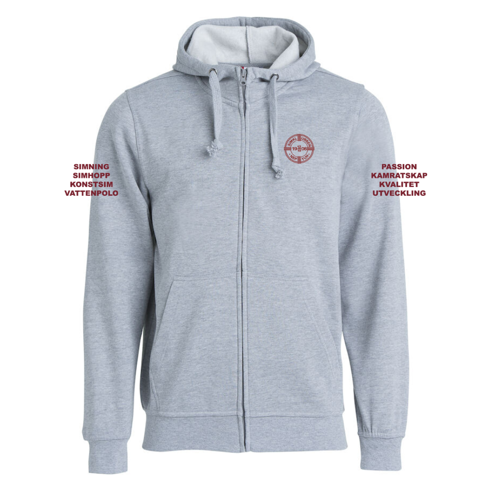 Neptunhoodie med dragkedja