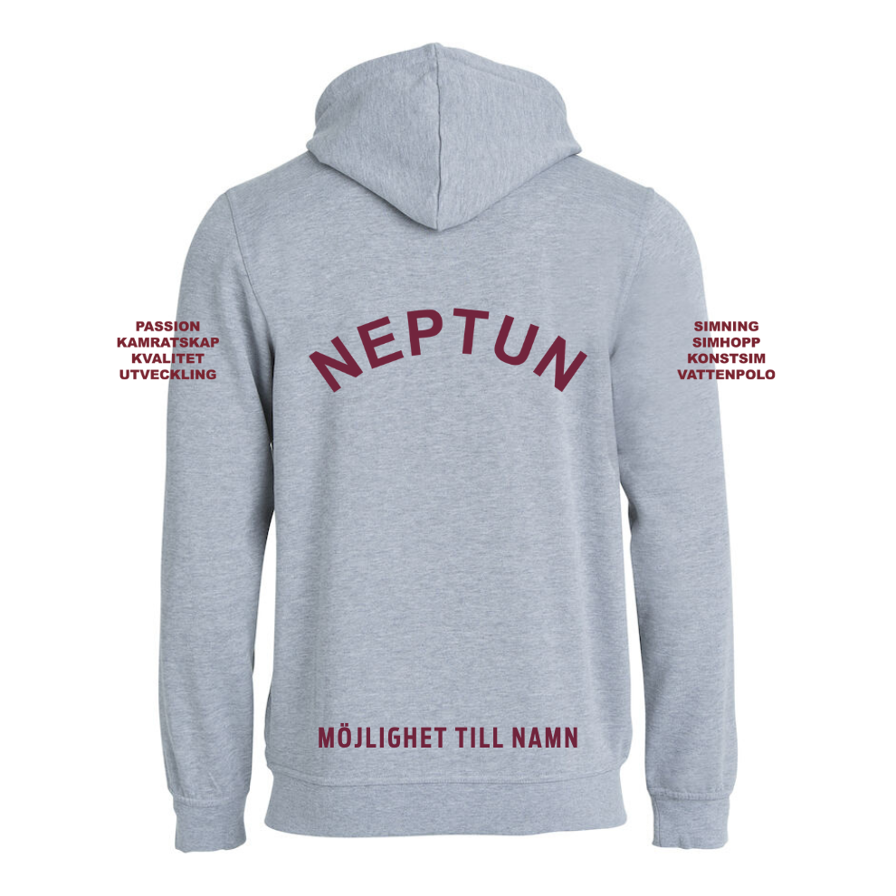Neptunhoodie med dragkejda